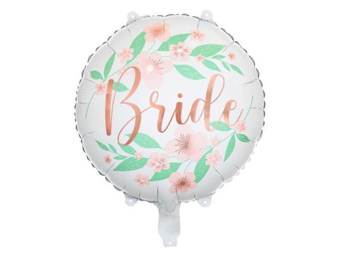 Balon foliowy Bride to be kwiaty 45 cm Balon foliowy Bride to be kwiaty 45 cm