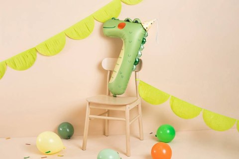 Balon foliowy Cyfra 7 - Krokodyl, 85 cm Balon foliowy Cyfra 7 - Krokodyl, 85 cm