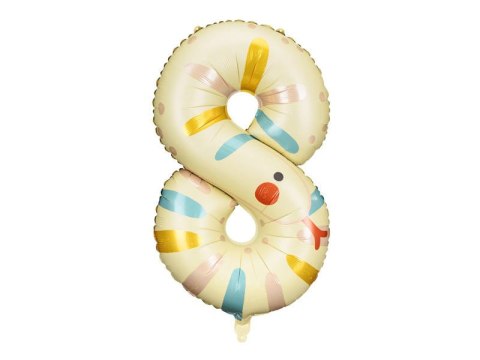 Balon foliowy Cyfra 8 - Wąż, 88 cm Balon foliowy Cyfra 8 - Wąż, 88 cm