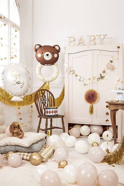 Balon foliowy Grzechotka miś, 61x88 cm Balon foliowy Grzechotka miś, 61x88 cm