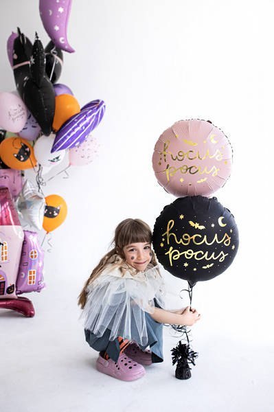 Balon foliowy Hocus Pocus, halloween 45 cm, różowy Balon foliowy Hocus Pocus, halloween 45 cm, różowy