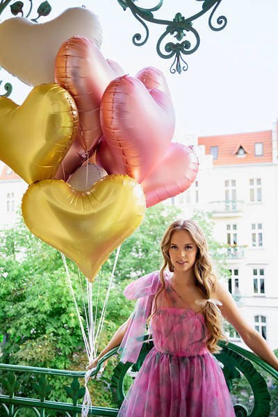 Balon foliowy Serce, 75x64,5 cm, j. różowy Balon foliowy Serce, 75x64,5 cm, j. różowy