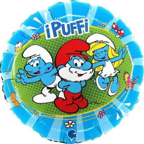 Balon foliowy Smerfy Grabo, 46cm Balon foliowy Smerfy Grabo, 46cm