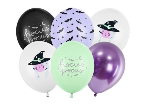 Balony 30cm, Wiedźma halloween 6 szt. Balony 30cm, Wiedźma halloween 6 szt.