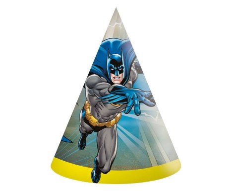 Czapeczki papierowe Batman 6 sztuk Czapeczki papierowe Batman 6 sztuk