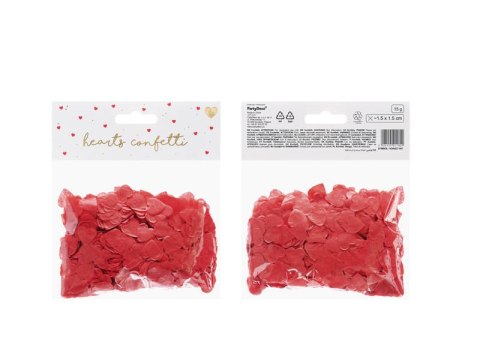 Konfetti Serca, 1,6x1,6 cm, czerwony, 15g Konfetti Serca, 1,6x1,6 cm, czerwony, 15g