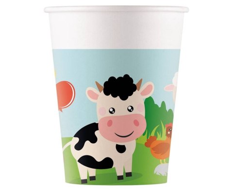 Kubeczki papierowe Farma zwierzątka 200ml, 8 szt. Kubeczki papierowe Farma zwierzątka 200ml, 8 szt.