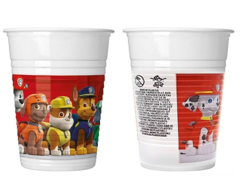 Kubeczki plastikowe Psi Patrol 200ml, 8 szt. Kubeczki plastikowe Psi Patrol 200ml, 8 szt.