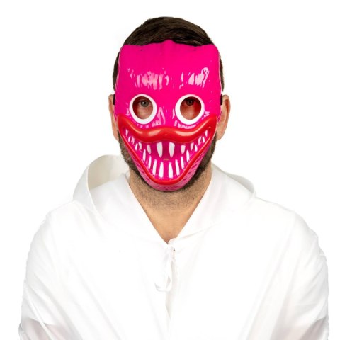 Maska przebranie Huggy Wuggy monster różowa Maska przebranie Huggy Wuggy monster różowa