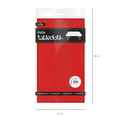 Obrus foliowy czerwony 274 x 137 cm Obrus foliowy czerwony 274 x 137 cm