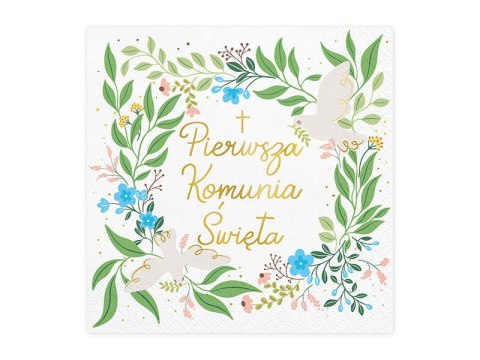 Serwetki ''Pierwsza Komunia Święta'', 33x33 cm Serwetki ''Pierwsza Komunia Święta'', 33x33 cm