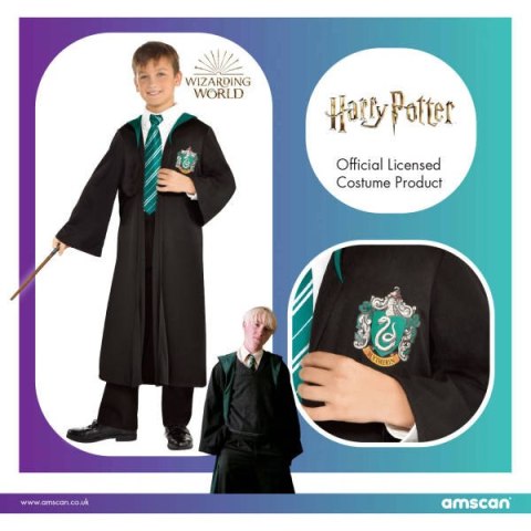 Strój, Kostium przebranie Harry Potter, Slytherin 6-8 lat Strój, Kostium przebranie Harry Potter, Slytherin 6-8 lat