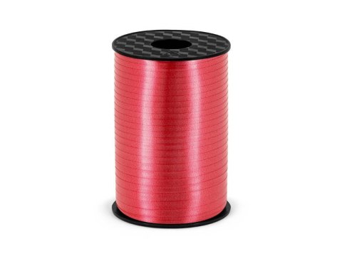 Wstążka plastikowa, Czerwona, 5mm/225m Wstążka plastikowa, Czerwona, 5mm/225m