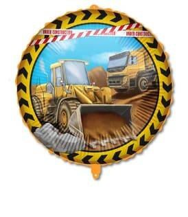 Balon Foliowy Budowa z ciężarkiem, 46 cm Balon Foliowy Budowa z ciężarkiem, 46 cm