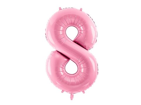 Balon foliowy Cyfra 8, 86cm, różowy Balon foliowy Cyfra 8, 86cm, różowy