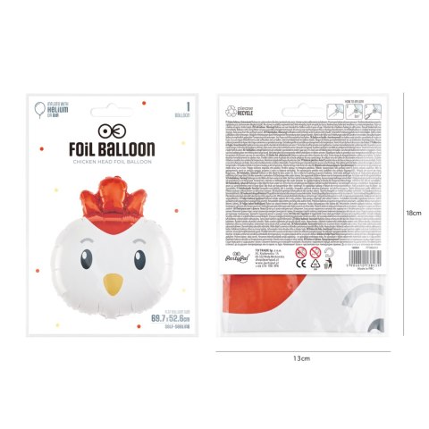 Balon foliowy Kurka, 69x52cm Balon foliowy Kurka, 69x52cm
