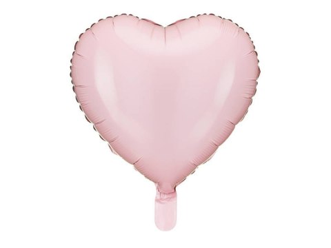 Balon foliowy Serce jasny róż, 45cm Balon foliowy Serce jasny róż, 45cm