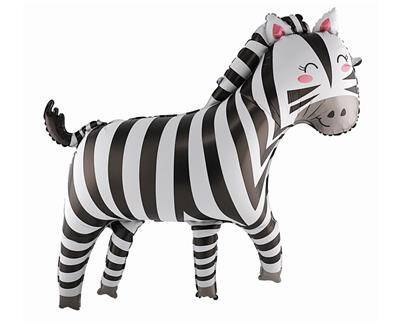 Balon foliowy Zebra, 80 x 78 cm, Balon foliowy Zebra, 80 x 78 cm,
