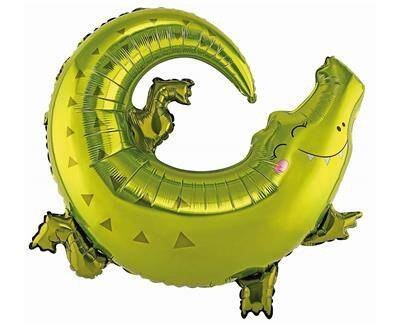 Balon foliowy krokodyl, 80cm x 71cm Balon foliowy krokodyl, 80cm x 71cm