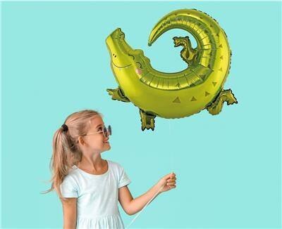 Balon foliowy krokodyl, 80cm x 71cm Balon foliowy krokodyl, 80cm x 71cm