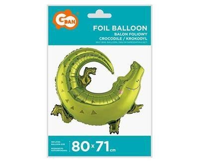 Balon foliowy krokodyl, 80cm x 71cm Balon foliowy krokodyl, 80cm x 71cm