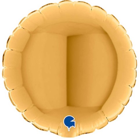 Balon foliowy, okrągły, złoty, 10 cm, Grabo Balon foliowy, okrągły, złoty, 10 cm, Grabo