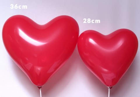Balony Lateksowe Serca Pastel czerwone 36cm, 50 szt. Balony Lateksowe Serca Pastel czerwone 36cm, 50 szt.