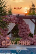 Balony lateksowe Clay Pink, różowy 45 cm, 1 szt.
