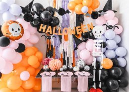 Baner girlanda Halloween, pomarańczowa 250cm