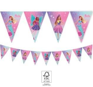 Girlanda Barbie 9 flagietek, 230cm
