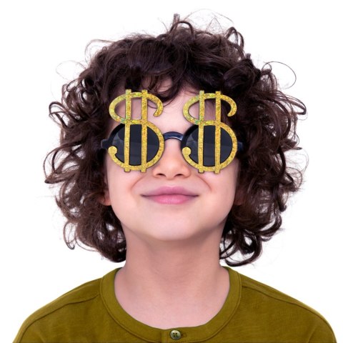 Imprezowe okulary Znak Dolara, oprawki pieniądze Imprezowe okulary Znak Dolara, oprawki pieniądze