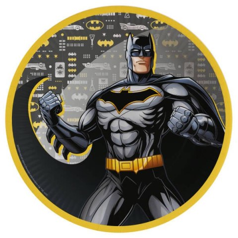 Talerzyki papierowe Batman, 23 cm, 8 szt. Talerzyki papierowe Batman, 23 cm, 8 szt.