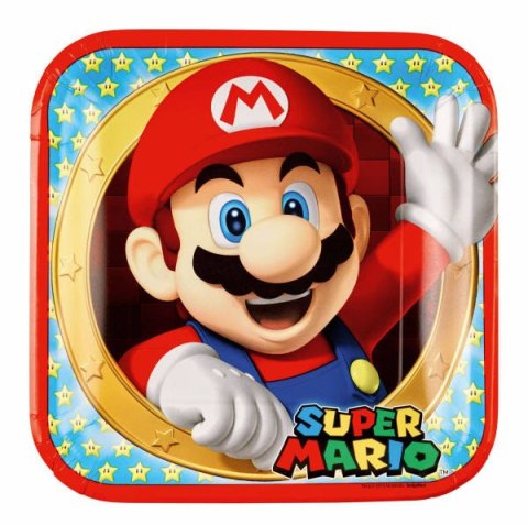 Talerzyki papierowe Super Mario, 23 cm, 8 szt. Talerzyki papierowe Super Mario, 23 cm, 8 szt.