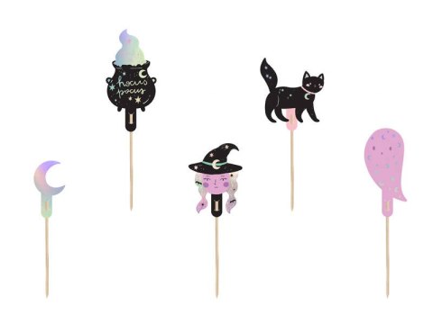 Toppery do babeczek Halloween 14cm 6szt. Toppery do babeczek Halloween 14cm 6szt.