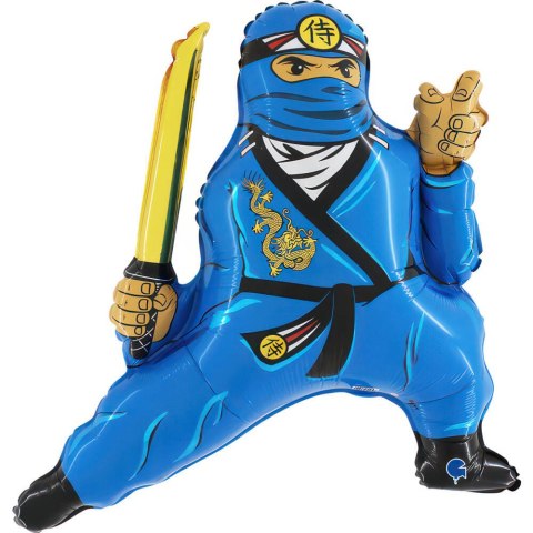 Balon Foliowy - Ninja Niebieski 72cm Balon Foliowy - Ninja Niebieski 72cm