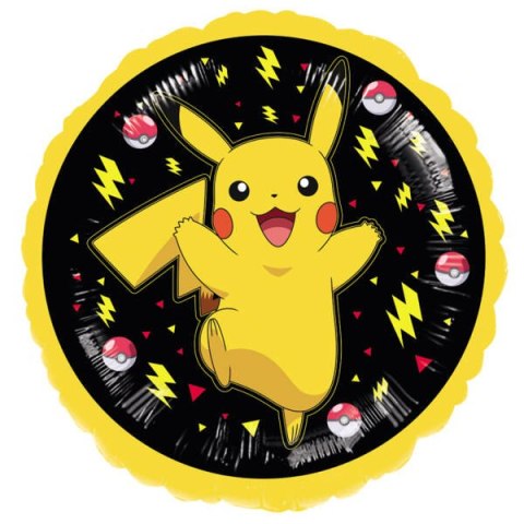 Balon Foliowy Pokemon Pikachu, 43 cm. Balon Foliowy Pokemon Pikachu, 43 cm.