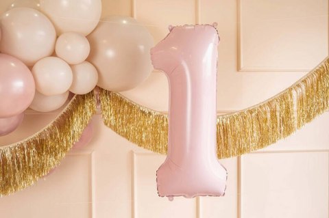 Balon foliowy Cyfra ''1'', 72cm, jasny różowy Balon foliowy Cyfra ''1'', 72cm, jasny różowy