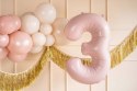 Balon foliowy Cyfra ''3'', 72cm, jasny różowy