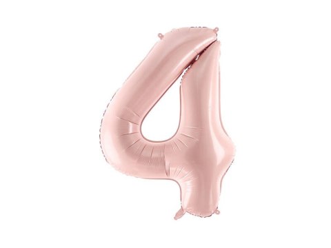 Balon foliowy Cyfra ''4'', 72cm, jasny różowy Balon foliowy Cyfra ''4'', 72cm, jasny różowy