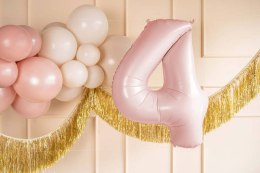 Balon foliowy Cyfra ''4'', 72cm, jasny różowy
