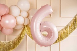 Balon foliowy Cyfra ''6'', 72cm, jasny różowy