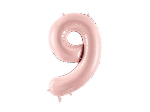 Balon foliowy Cyfra 9, 72cm, jasny różowy Balon foliowy Cyfra 9, 72cm, jasny różowy