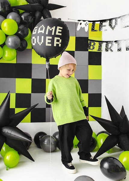 Balon foliowy Game Over, 46 cm Balon foliowy Game Over, 46 cm