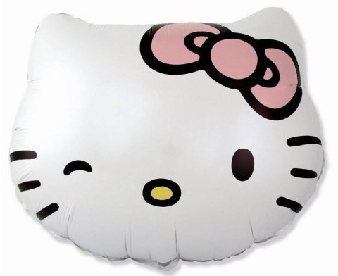 Balon foliowy Hello Kitty Głowa, 60cm Balon foliowy Hello Kitty Głowa, 60cm