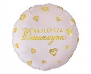 Balon foliowy Najlepsza Dziewczyna, 46cm Balon foliowy Najlepsza Dziewczyna, 46cm