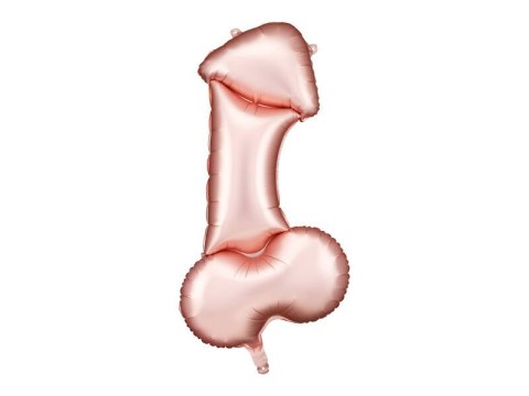 Balon foliowy Penis, na Panieński Kawalerski, Rose Gold 112cm Balon foliowy Penis, na Panieński Kawalerski, Rose Gold 112cm