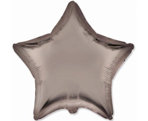 Balon foliowy gwiazdka, satynowa, szara, 45cm, Flexmetal Balon foliowy gwiazdka, satynowa, szara, 45cm, Flexmetal