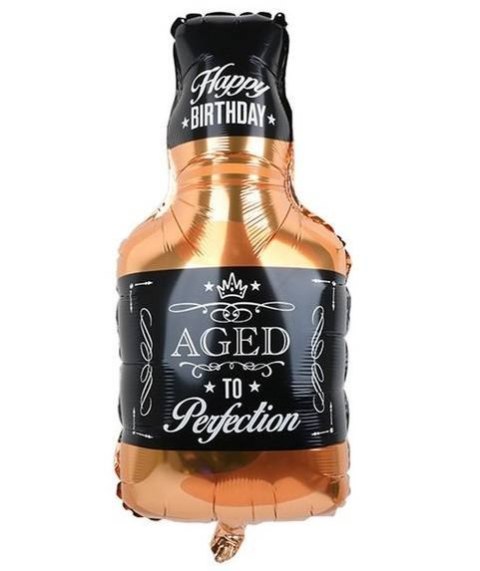 Balon foliowy urodzinowy, Butelka Whisky, 43x76cm Balon foliowy urodzinowy, Butelka Whisky, 43x76cm