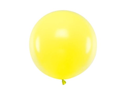 Balon lateksowy Gigant, Żółty, Pastel Lemon Zest, 60cm, 1szt