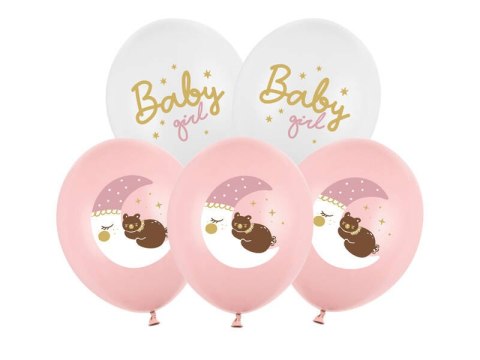 Balony 30 cm, Baby girl, 6szt. Balony 30 cm, Baby girl, 6szt.